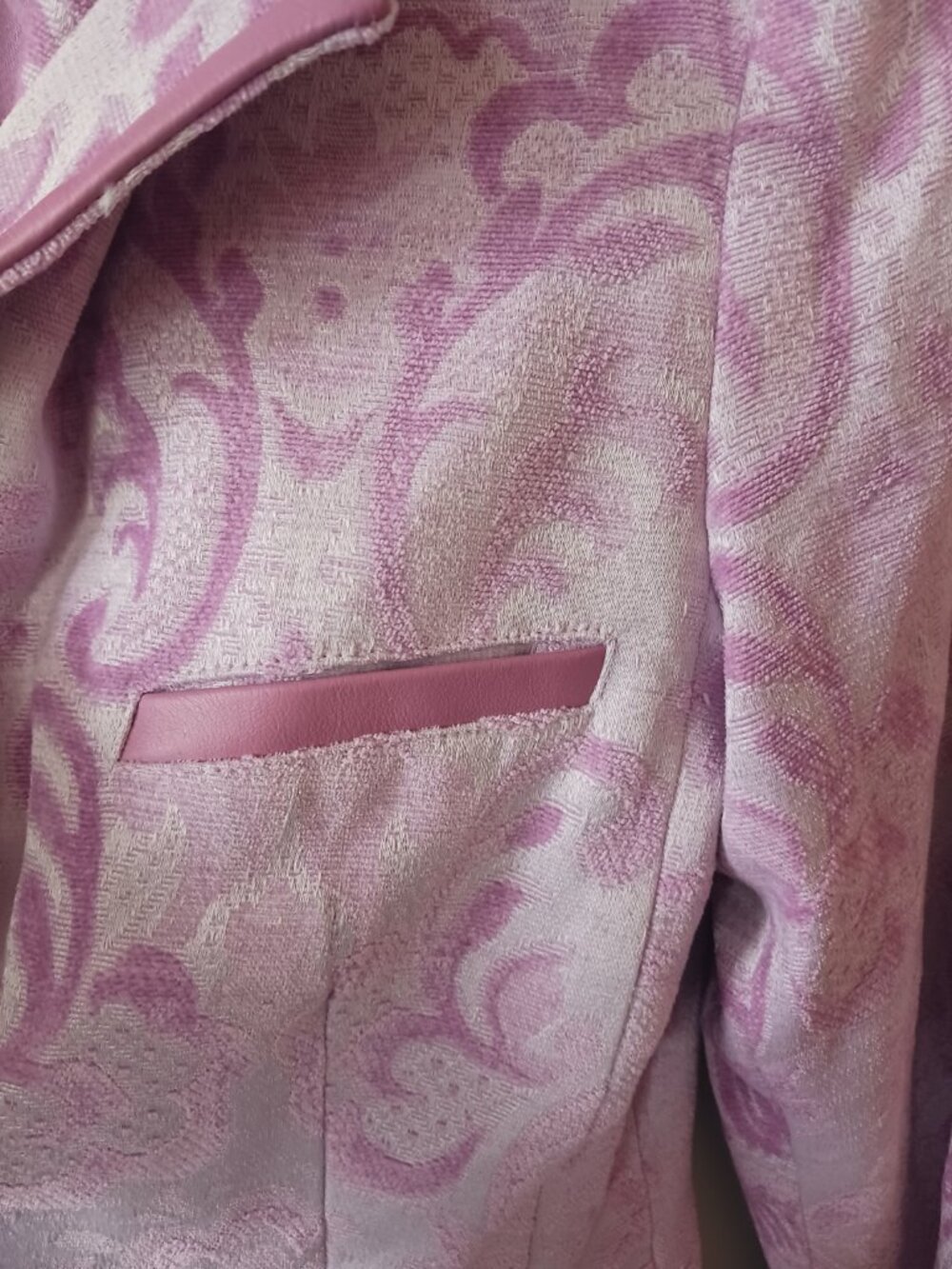 Marciano Pink Brocade Blazer Jacket - Picture 8 of 11